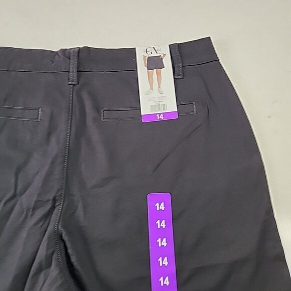 New - Gloria Vanderbilt Women's Chino Shorts Stretch Twill 5" Inseam Size 14 - Picture 10 of 11